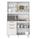 Ver imagem 4 de Kit Prime Armário para Cozinha 6 Portas 2 Gavetas (1,20 m) Branco
