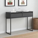 Ver imagem 1 de Aparador Buffet Rio 2 Gavetas para Sala 90 Cm Preto
