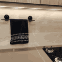 Ver imagem 6 de Barra para Cozinha com Ventosa 50cm Preta Pendurar Utensílios Toalha Faciliti Schmitt