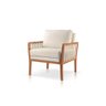 Poltrona Decorativa Sala Estar Julia Linho Offwhite 01t - 1