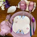 Ver imagem 2 de Prato de Sobremesa Borboletas 19cm Porcelana Branco Wolff