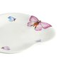 Prato de Sobremesa Borboletas 19cm Porcelana Branco Wolff - 1