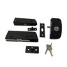 Kit porta pivotante para vidro temperado blindex 6 e 10mm - Preto - 1