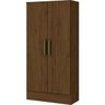 Multiuso Sapateira Roupeiro Com 2 Portas B14 Castanho - Briz Móveis - 1