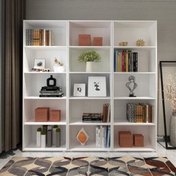 Kit 3 Estantes para Livros 5 Prateleiras 180cmx180cm Multy - 1