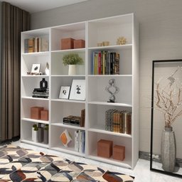 Kit 3 Estantes para Livros 5 Prateleiras 180cmx180cm Multy - 2