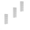 Ver imagem 3 de Kit 3 Estantes para Livros 5 Prateleiras 180CMX180CM Multy Branco