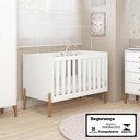 Ver imagem 2 de Berço Mini Cama Iris com Suporte para Mosqueteiro Branco Acetinado