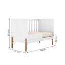 Ver imagem 4 de Berço Mini Cama Iris com Suporte para Mosqueteiro Branco Acetinado