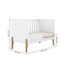 Berço Mini Cama Iris com Suporte para Mosqueteiro Branco Acetinado - 4
