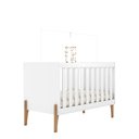 Ver imagem 1 de Berço Mini Cama Iris com Suporte para Mosqueteiro Branco Acetinado