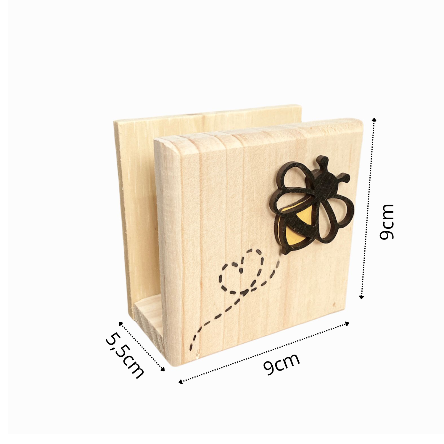 Kit Mesa Posta Abelha Decoração Cozinha, Porta Papel, Porta Utensilio e Bandeja - 2