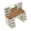 Ver imagem 4 de Penteadeira Mdf 9 Gavetas com Espelho e Led