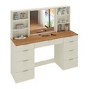 Ver imagem 2 de Penteadeira Mdf 9 Gavetas com Espelho e Led