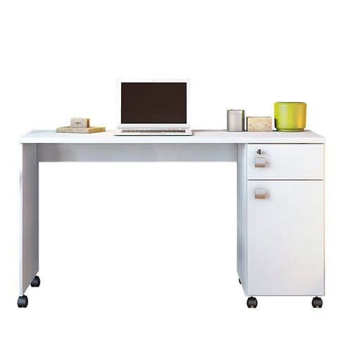 Mesa para Computador Office Malta Lukaliam Branco