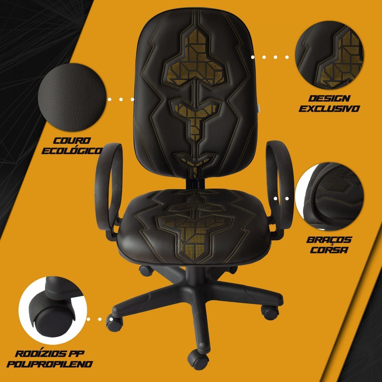 Cadeira Gamer Braço Corsa TT Ecoflex - 9