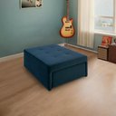 Ver imagem 4 de 4 em 1 Poltrona, Puff, Chaise e Cama Ares Azul Estofama