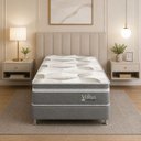 Ver imagem 3 de Colchão Solteirão Sr Life Vellus Ii Espuma D33 96x203x27cm Cinza