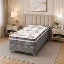 Ver imagem 5 de Colchão Solteirão Sr Life Vellus Ii Espuma D33 96x203x27cm Cinza