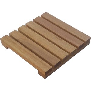 Deck de Madeira Modular 30x30 Cm Réguas 4 Cm com Pintura Neonx:osmocolor Natural Uv Gold