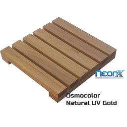 Deck de Madeira Modular 30x30 Cm Réguas 4 Cm com Pintura Neonx:osmocolor Natural Uv Gold - 2