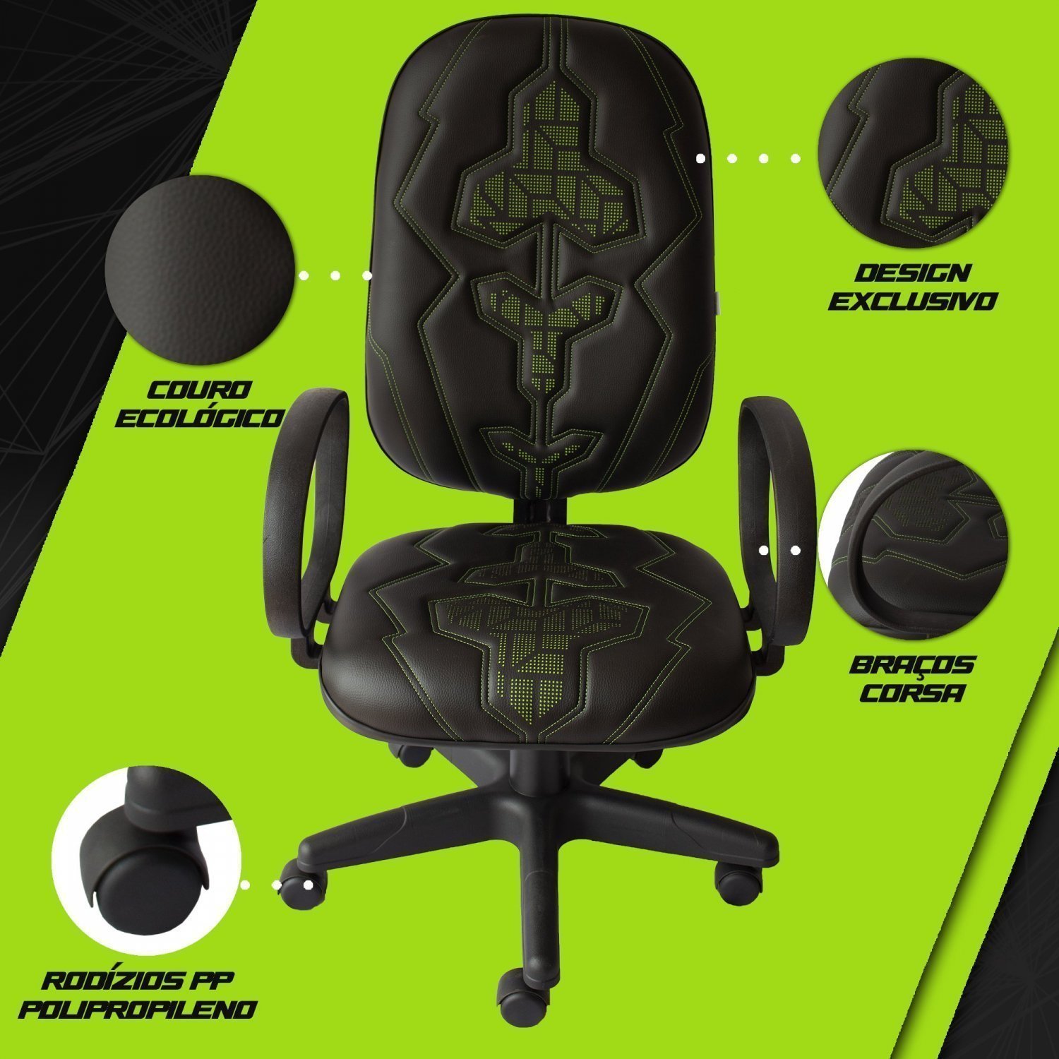 Cadeira Gamer Braço Corsa TT Ecoflex - 9