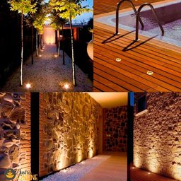 Luminária Balizador Led Chão Piso Jardim 6w Embutir Blindado - 8