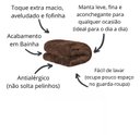 Ver imagem 3 de Cobertor de Manta Microfibra Solteiro:TABACO