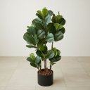 Ver imagem 6 de Kit 4 Árvores Ficus Artificial Detalhadas Revestidas em Silicone para Compor Vaso Decorativo Grande