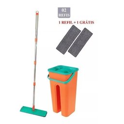 Mop Rodo Flat Esfregão com Balde 5 Litros - 2