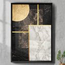 Ver imagem 1 de Quadro Decorativo Abstrato Mármore Lua Minimalista-34x49Cm