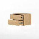 Ver imagem 5 de Mesa de Cabeceira Suspensa Har 2 Gavetas - 45 Cm X 35 Cm - Tauari / Telinha Rattan Tauari
