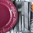 Ver imagem 6 de Kit Jogo Americano 4 Lugares Mesa Posta Cor Floral C 45x36cm:floral com Fundo Cinza