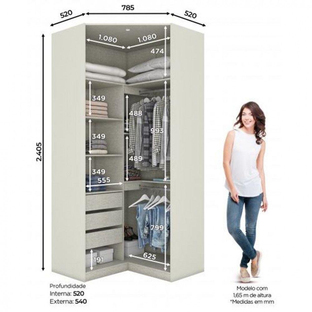 Quarto Modulado Completo Henn Seletto 5 Peças Areia Jequitiba - 14