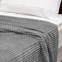 Ver imagem 3 de Cobertor Casal Manta Canelada Super Soft 1,80m X 2,0m Cinza
