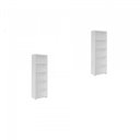 Ver imagem 2 de Kit 2 Estantes para Livros 5 Prateleiras 180CMX120CM Multy Branco