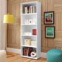 Ver imagem 4 de Kit 2 Estantes para Livros 5 Prateleiras 180CMX120CM Multy Branco