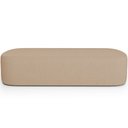 Ver mais imagens de Cabeceira Cama Box Casal 160cm Lanna com Puff Recamier Doha W01 Linho Bege Escuro - Lyam Decor