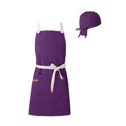 Avental e Touca Roxo Açai Sorveteria Confeitaria Cozinha - 1