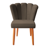 Cadeira Sala de Jantar Estofada Pétala Suede - Twdecora - 1