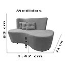 Ver imagem 4 de Sofa Curvo Feijão Organico Aliance Bordo