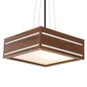 Ver imagem 4 de Lustre Decorativo Madeira Pendente Ilhota Mirror 45cm:Pau Ferro