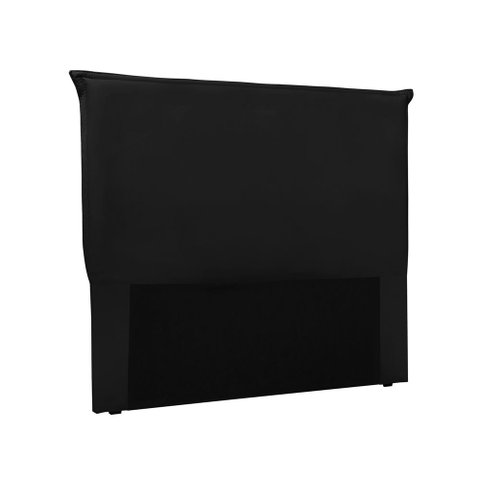 Cabeceira Solteiro 90cm Luna Suede Preto - Lucadi Home