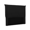 Ver imagem 1 de Cabeceira Solteiro 90cm Luna Suede Preto - Lucadi Home