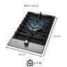 Cooktop Fischer Platinium a Gás 1 Queimador Tripla Chama Vidro Preto Gii 33790(92104) - 3