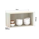 Ver imagem 3 de Armário Basculante 70cm 1 Porta Lis Legno Crema C/Nogueira