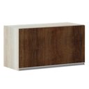 Ver imagem 1 de Armário Basculante 70cm 1 Porta Lis Legno Crema C/Nogueira