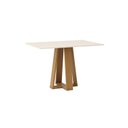 Ver imagem 2 de Mesa de Jantar 4 Lugares 120cm Tampo MDF Canto Reto Lisa