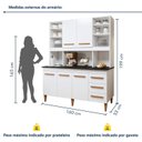 Ver imagem 3 de Cozinha Completa 5 Portas 3 Gavetas Atenas