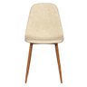 Kit 4 Cadeiras Tânia Rivatti em Poliuretano (PU) Nude Base Nogueira - 3